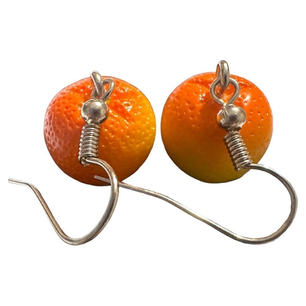 ORANGE women's earrings/ kids
